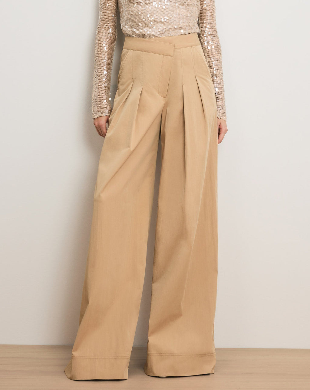 Pantalon à taille croisée Heron