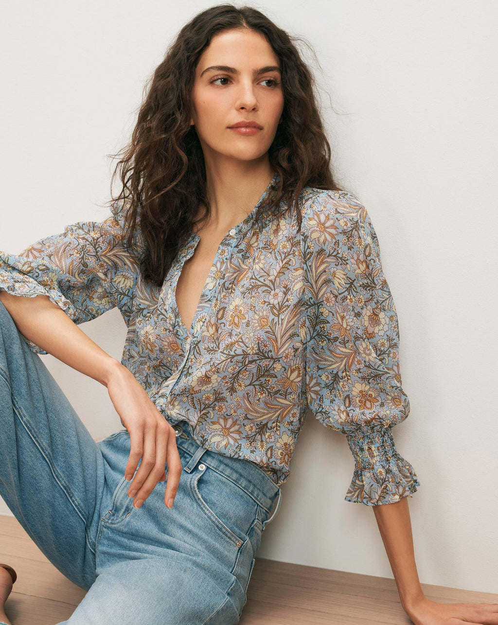 Chemisier fleuri Ashlynn