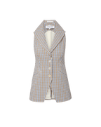 Costa Gingham Vest