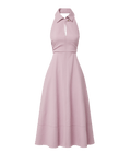 Robe midi dos nu en seersucker Mackey