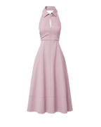 Robe midi dos nu en seersucker Mackey