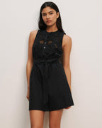 Haleem Eyelet Mini Dress