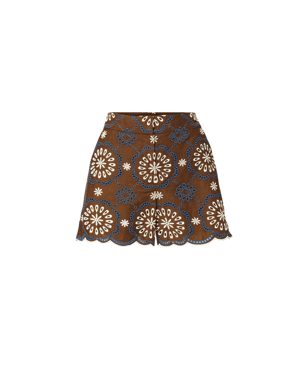 Allen Linen Eyelet Short - Famous | Online Store