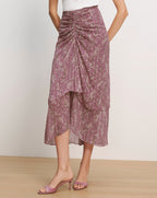 Jupe Midi Fleurie Sira