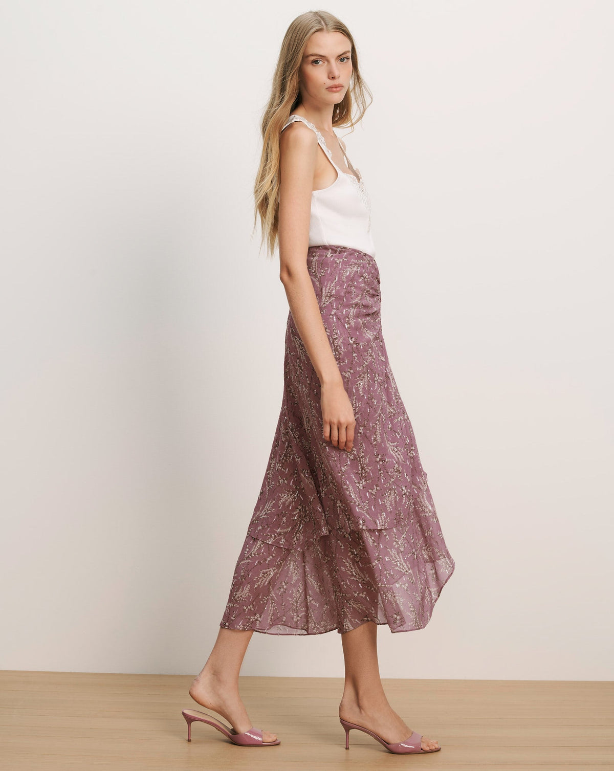Sira Floral Midi Skirt