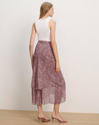 Jupe Midi Fleurie Sira