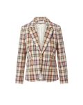 Veste Tyra à carreaux avec plastron