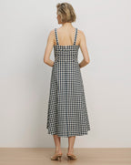 Aila Gingham Midi Dress - Famous | Online Store