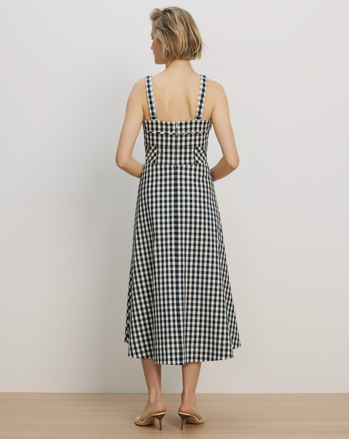 Aila Gingham Midi Dress