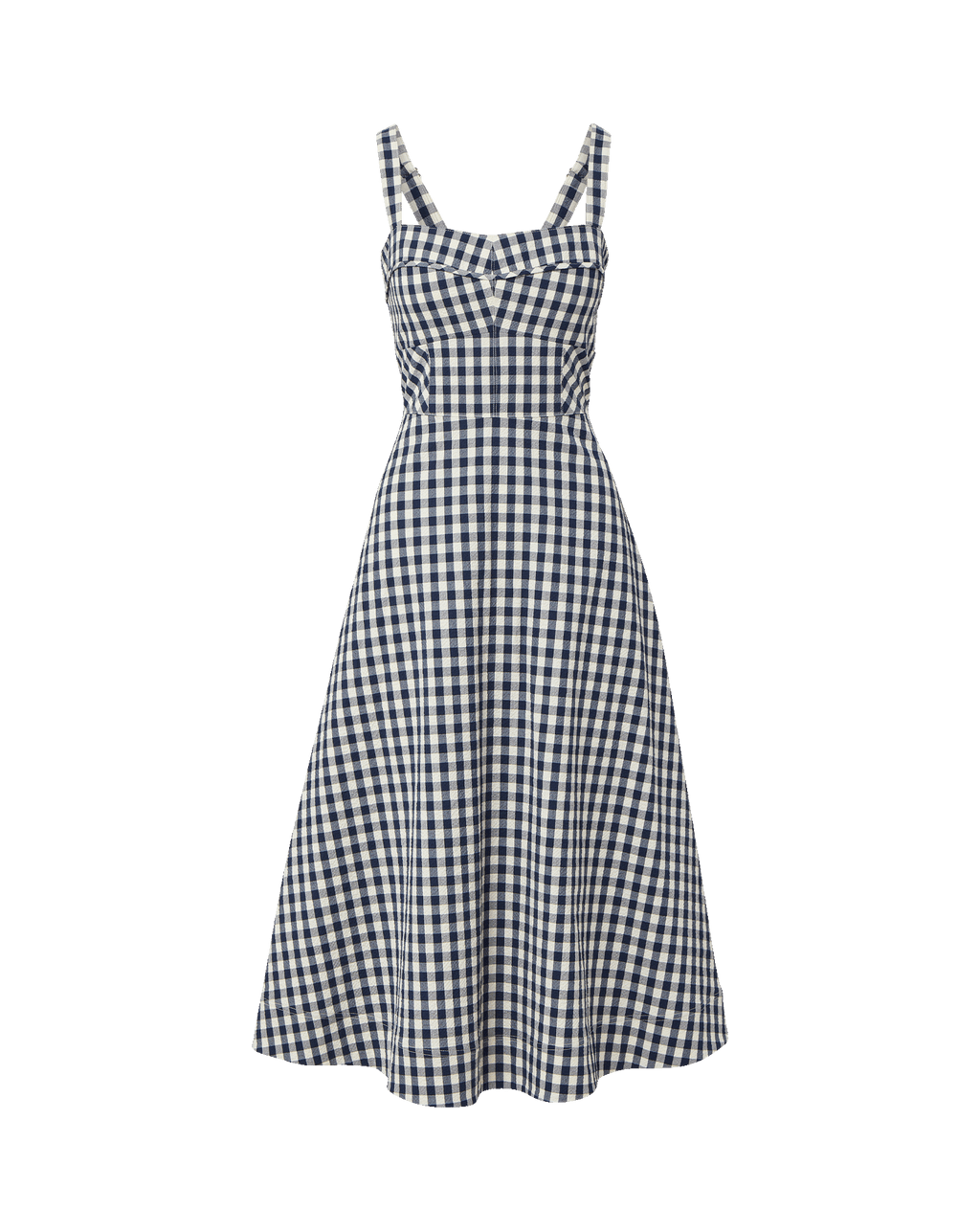 Aila Gingham Midi Dress - Famous | Online Store
