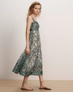 Rye Linen-Silk Midi Dress
