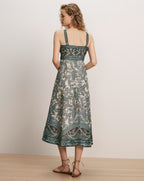 Rye Linen-Silk Midi Dress