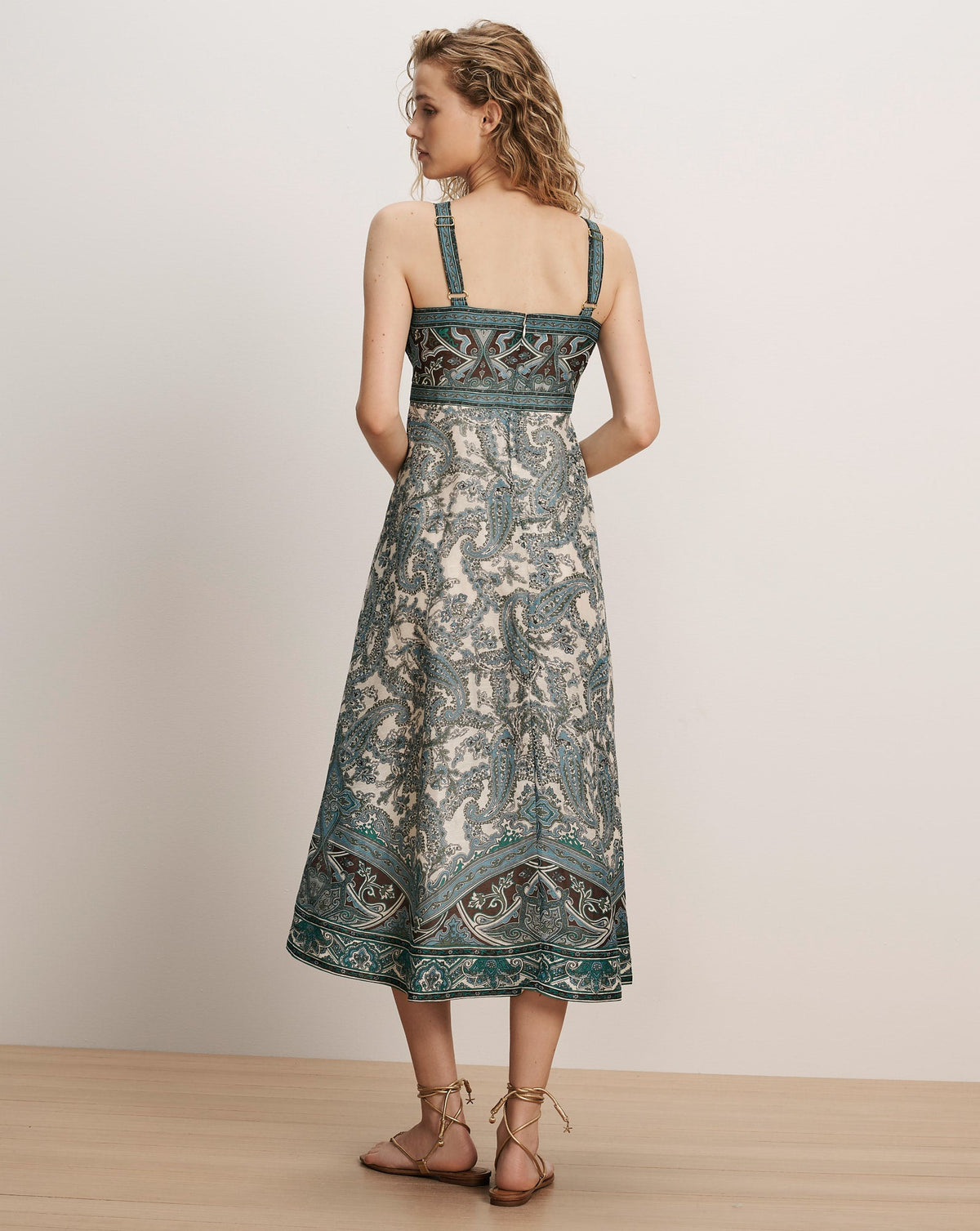 Rye Linen-Silk Midi Dress