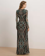 Robe longue en soie Daciana