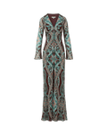 Robe longue en soie Daciana