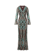 Robe longue en soie Daciana