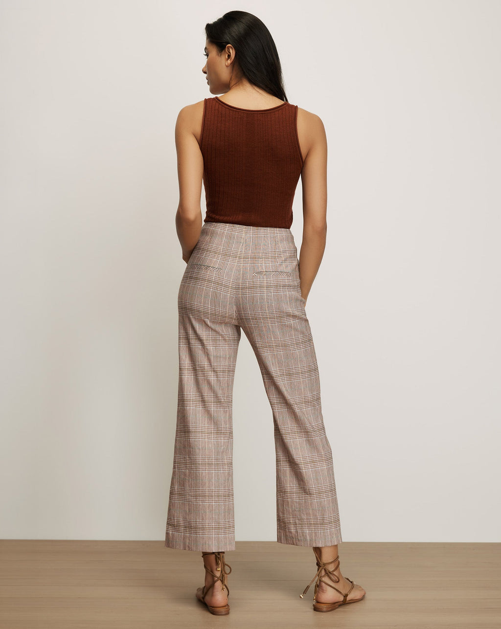 Pantalon large Dova à carreaux