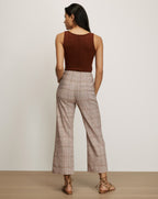 Pantalon large Dova à carreaux