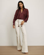 Sawyer Self-Tie Blouse