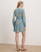 Robe courte à fleurs Gabria