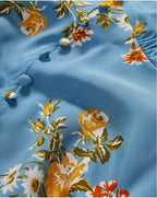 Robe courte à fleurs Gabria