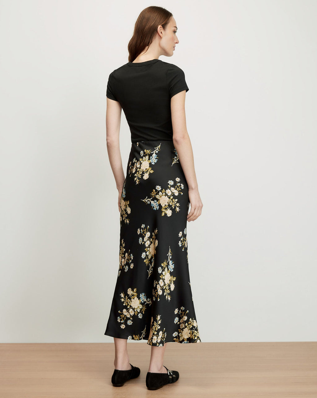 Clover Floral Midi Skirt