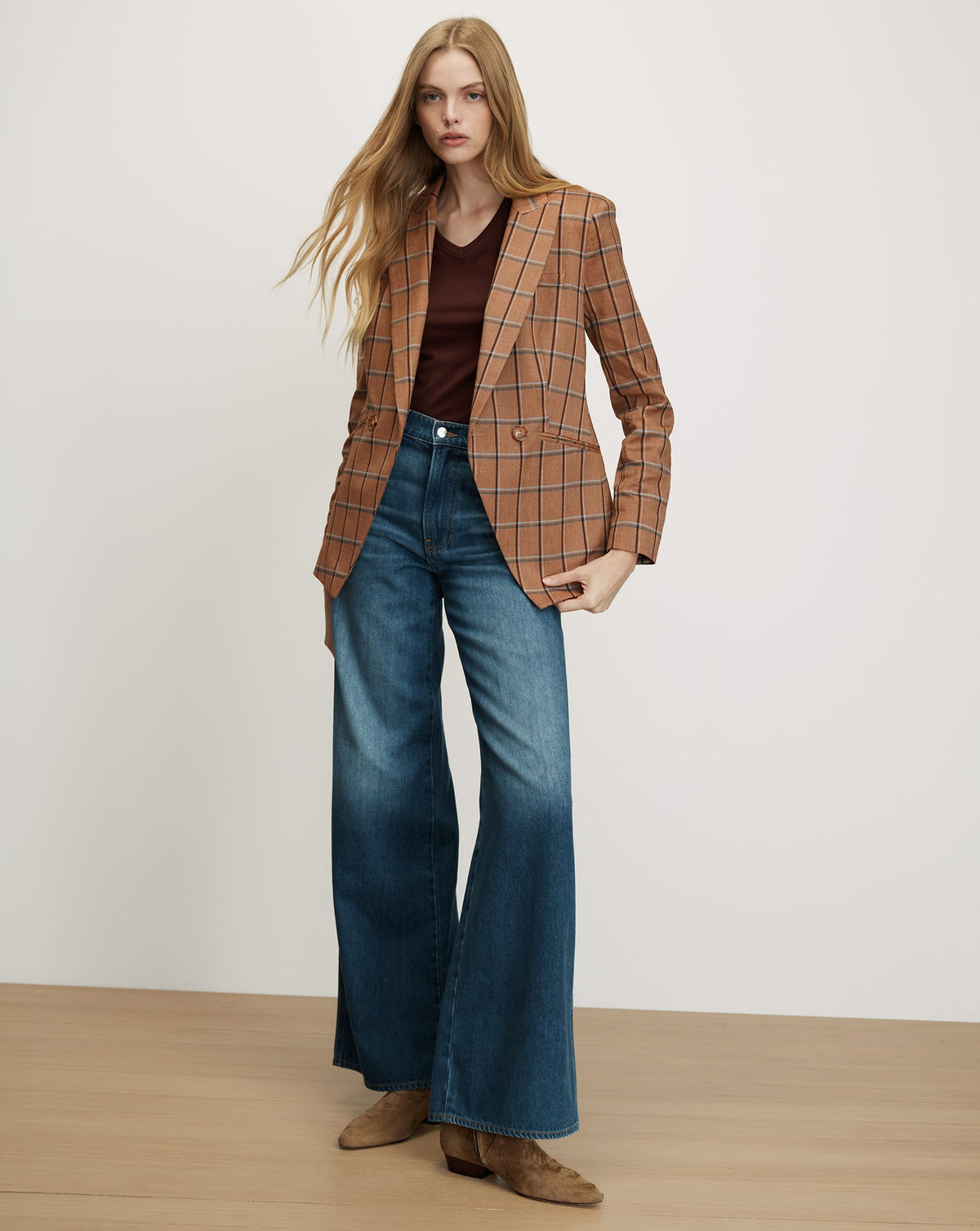 Rickie Plaid Dickey Jacket