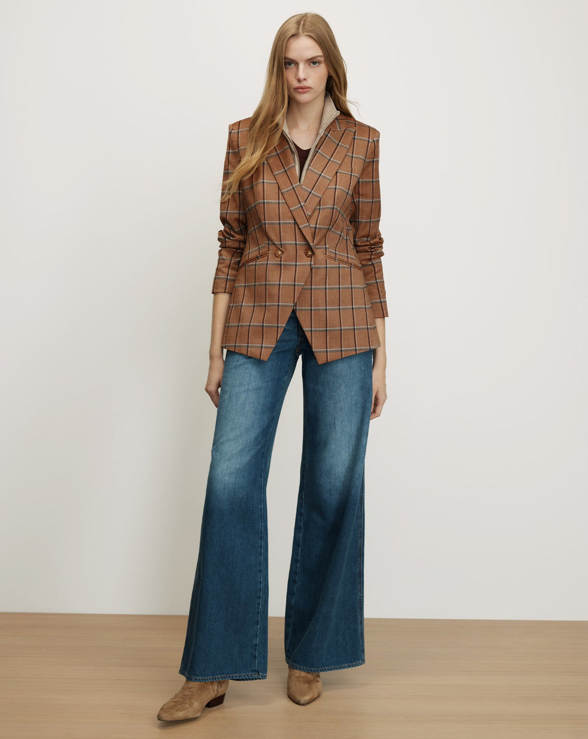 Rickie Plaid Dickey Jacket