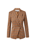 Veste Rickie à col montant en tartan