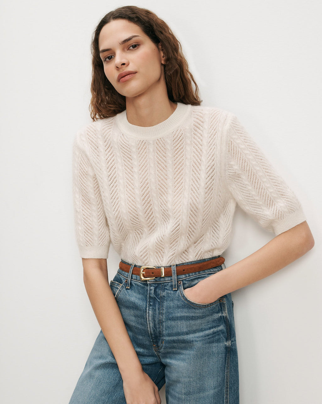 Shana Pointelle Sweater