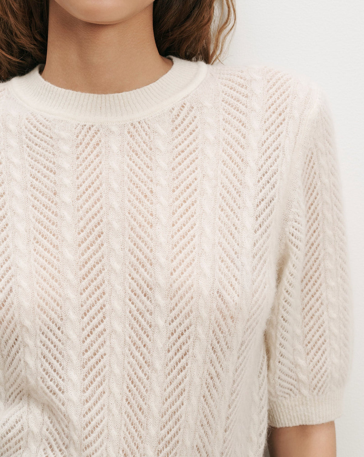 Shana Pointelle Sweater