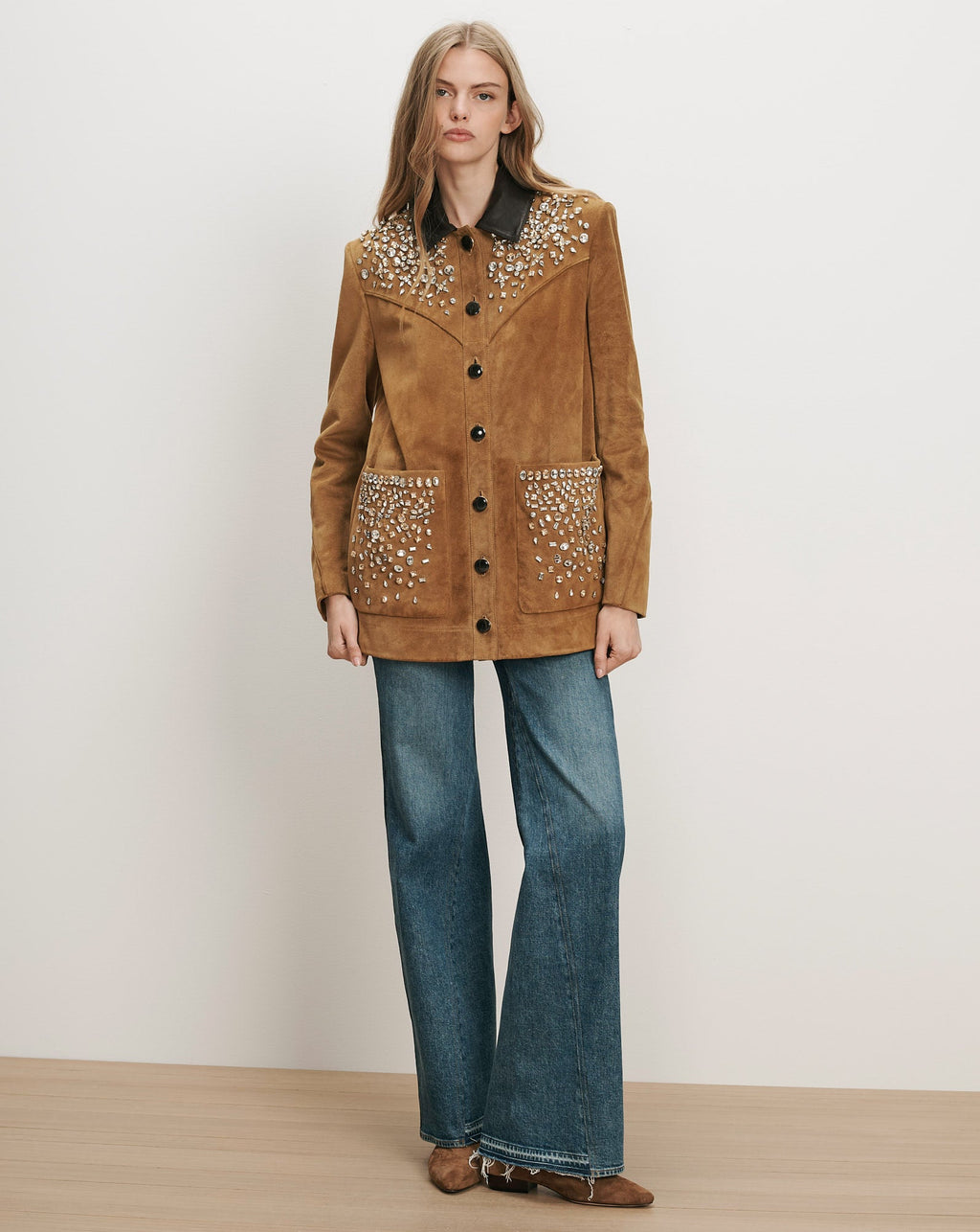Shannon Suede Embellished Jacket