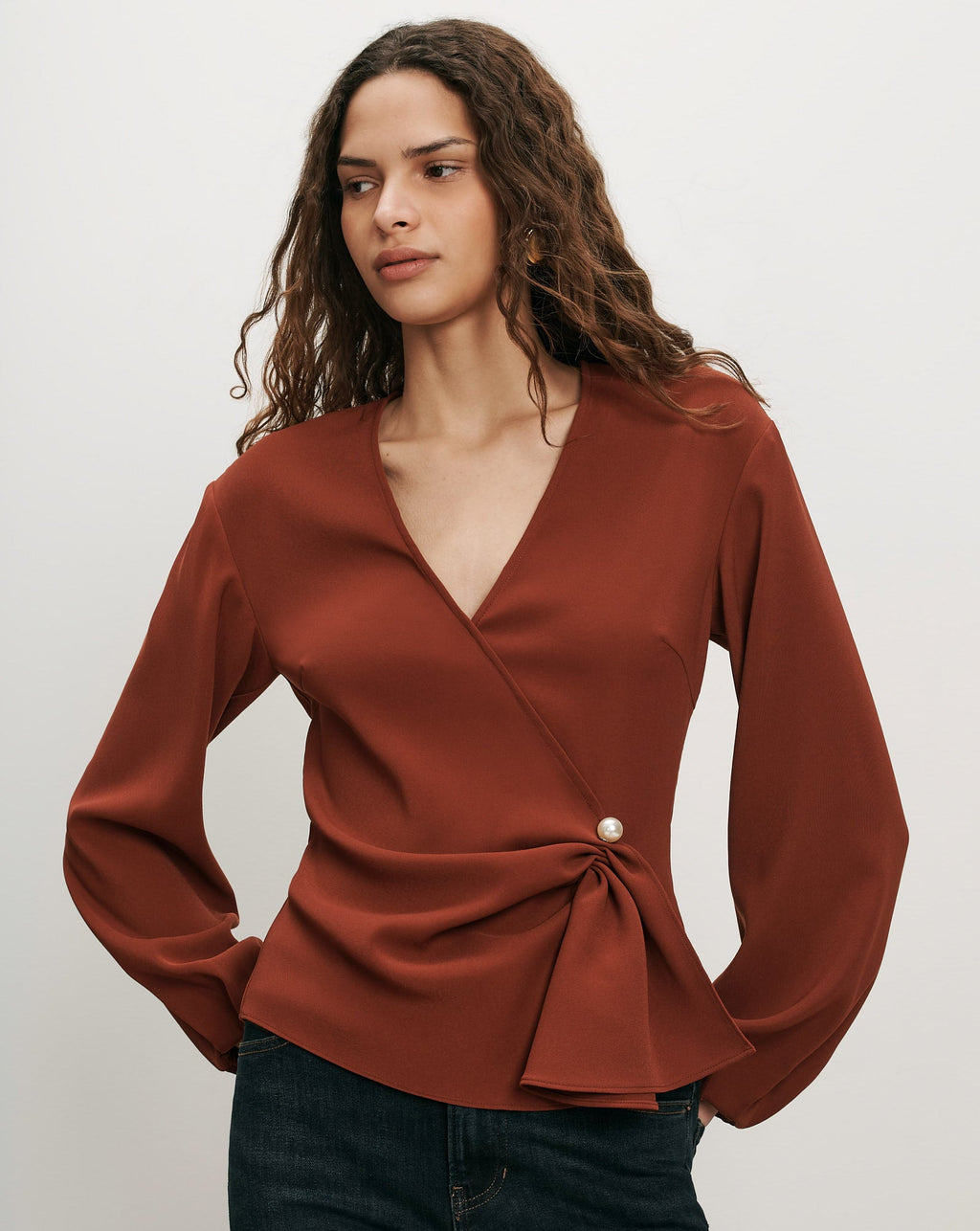 Drew Brooch Blouse