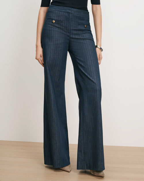 Pantalon en jean coupe large Ledger