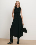 Freja Brooch Midi Dress