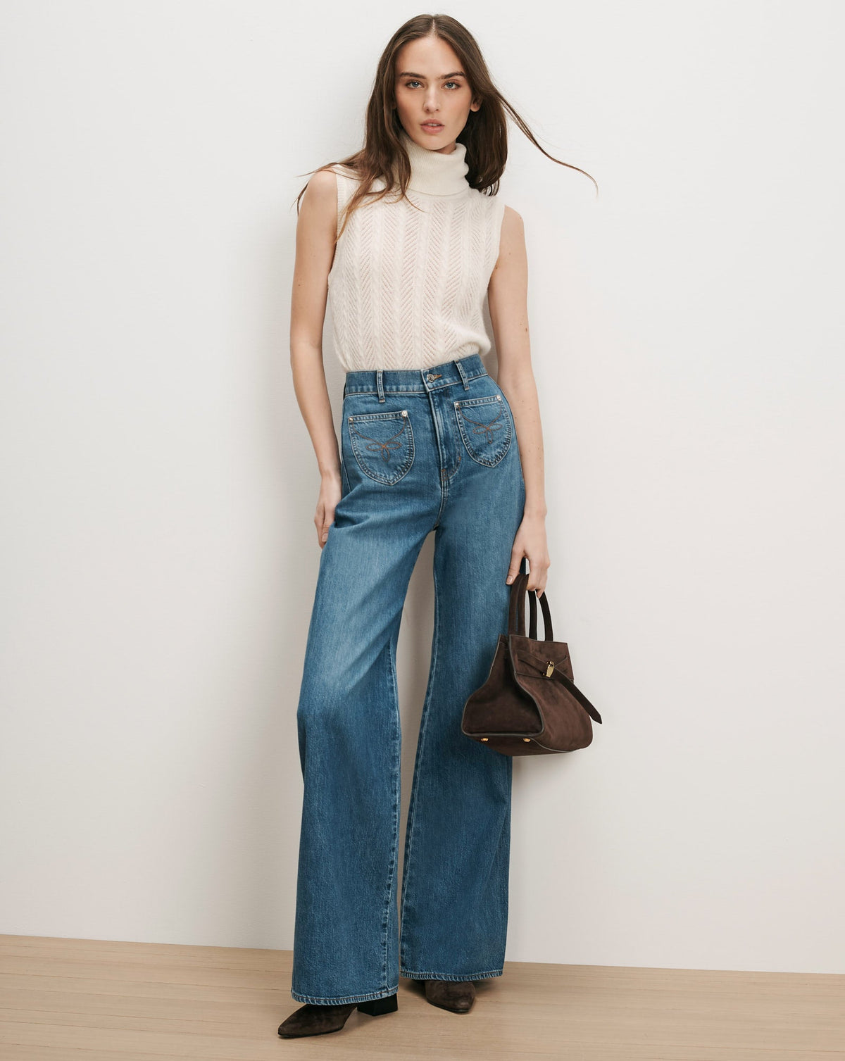 Mazzy Pointelle Sleeveless Sweater