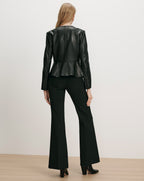 Quinn Leather Peplum Jacket