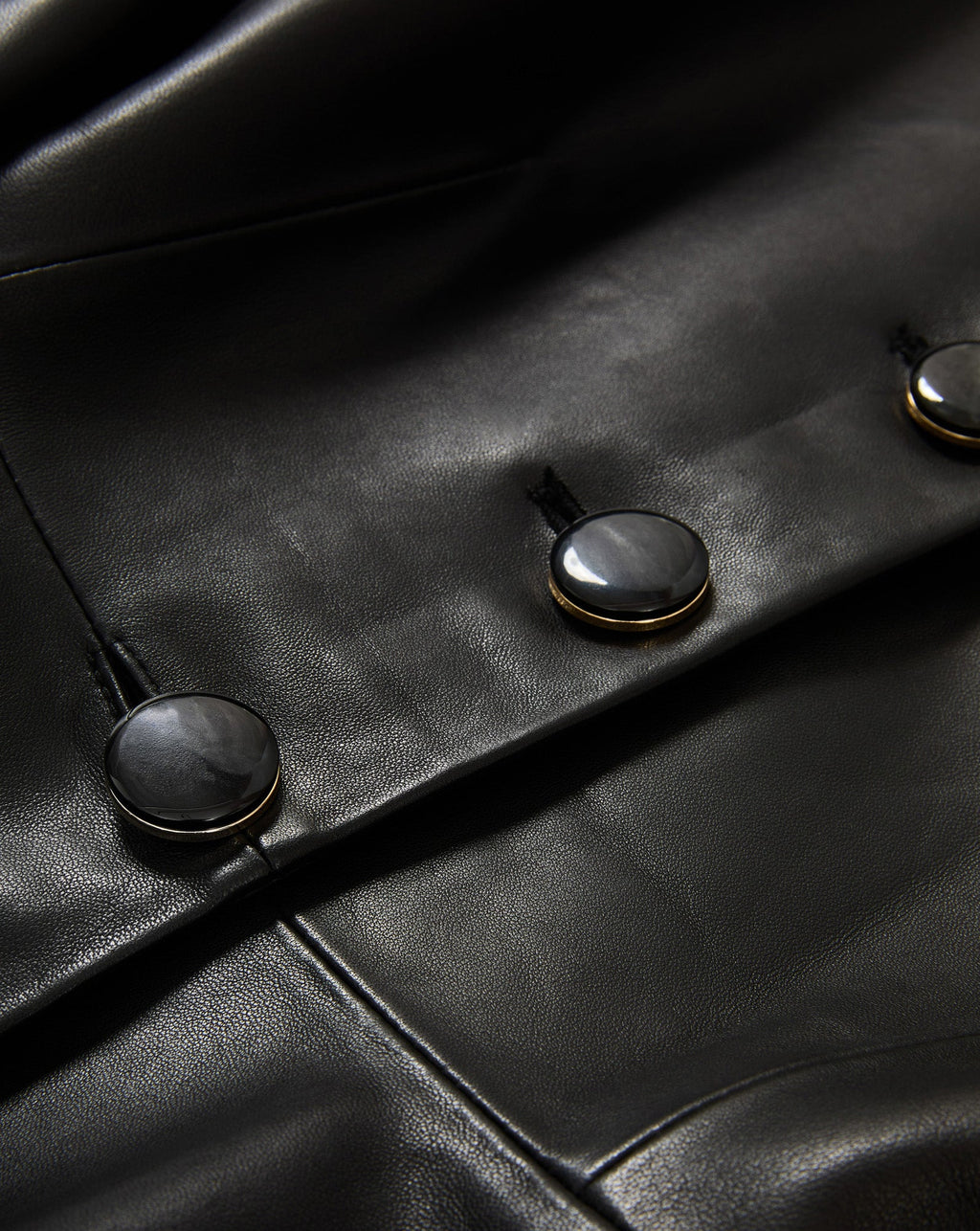 Quinn Leather Peplum Jacket