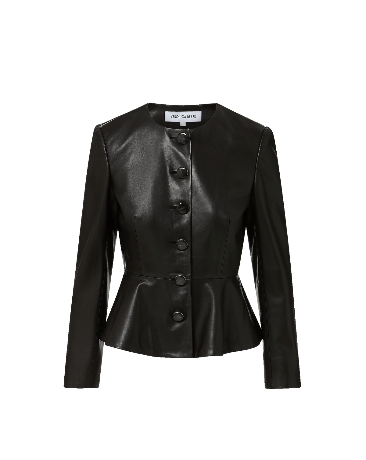 Quinn Leather Peplum Jacket