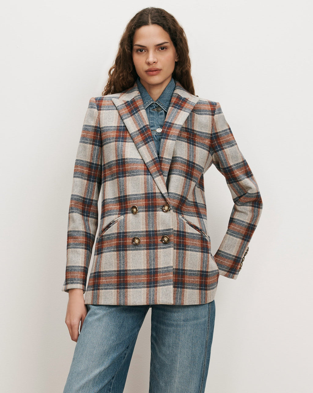 Oria Plaid Dickey Jacket