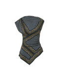 Haut à foulard asymétrique Yvonne