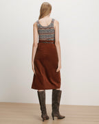 Alexie Corduroy Midi Skirt - Famous | Online Store