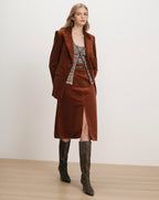 Alexie Corduroy Midi Skirt - Famous | Online Store