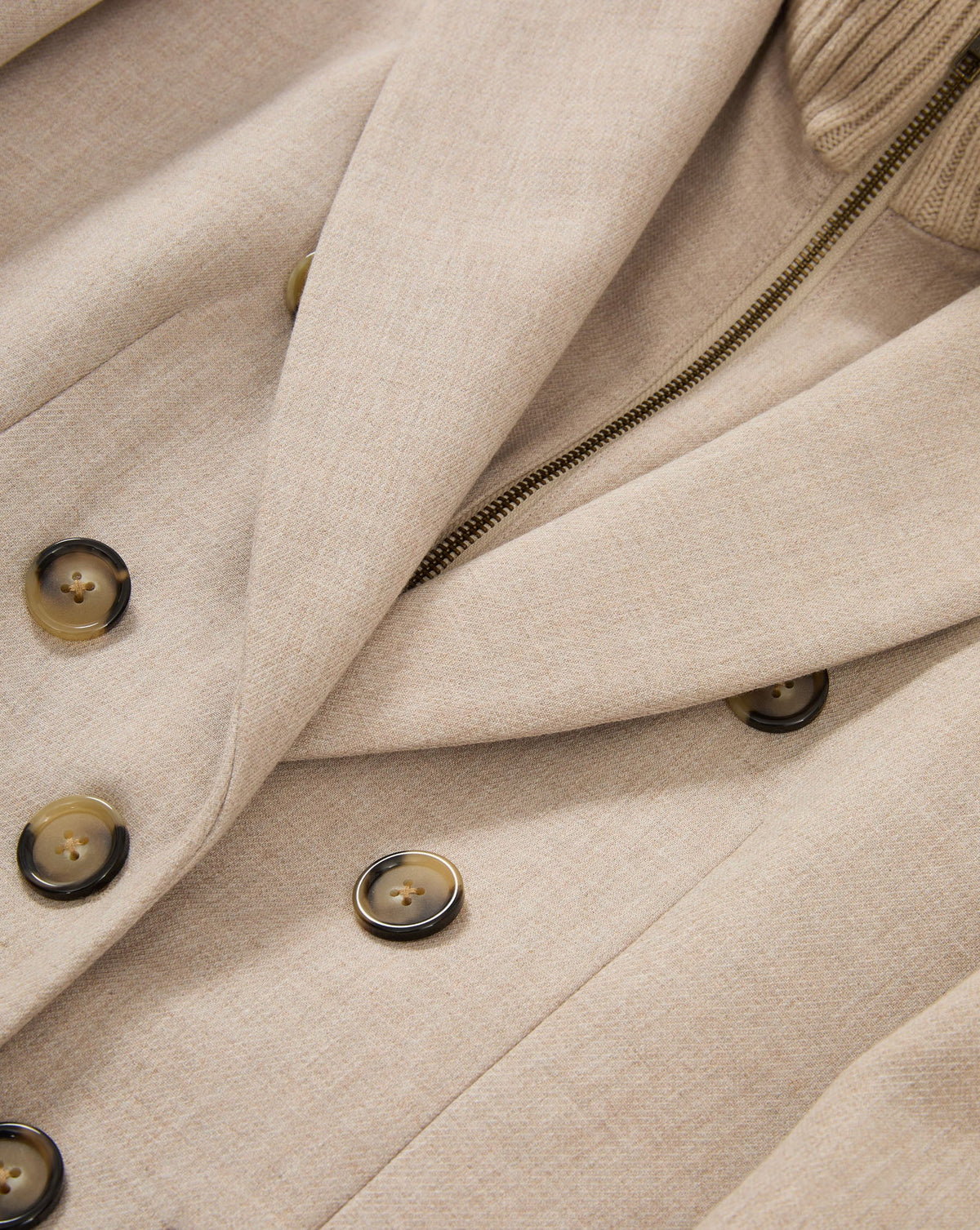 Stryder Double-Breasted Dickey Coat