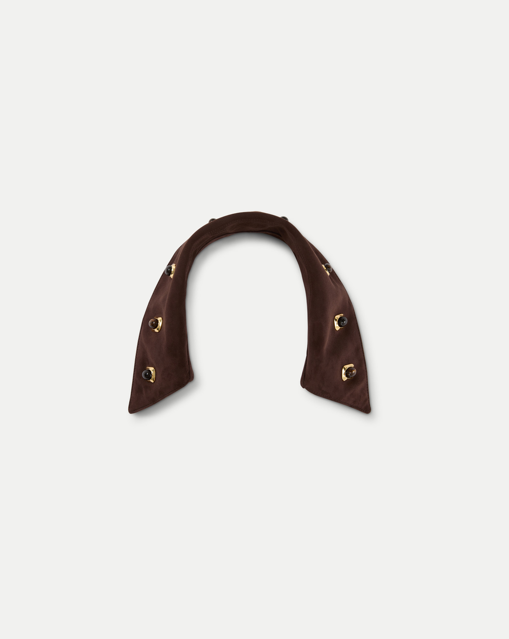 Collier cabochon en daim