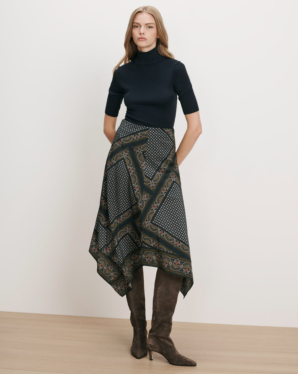 Jupe midi asymétrique Hartley