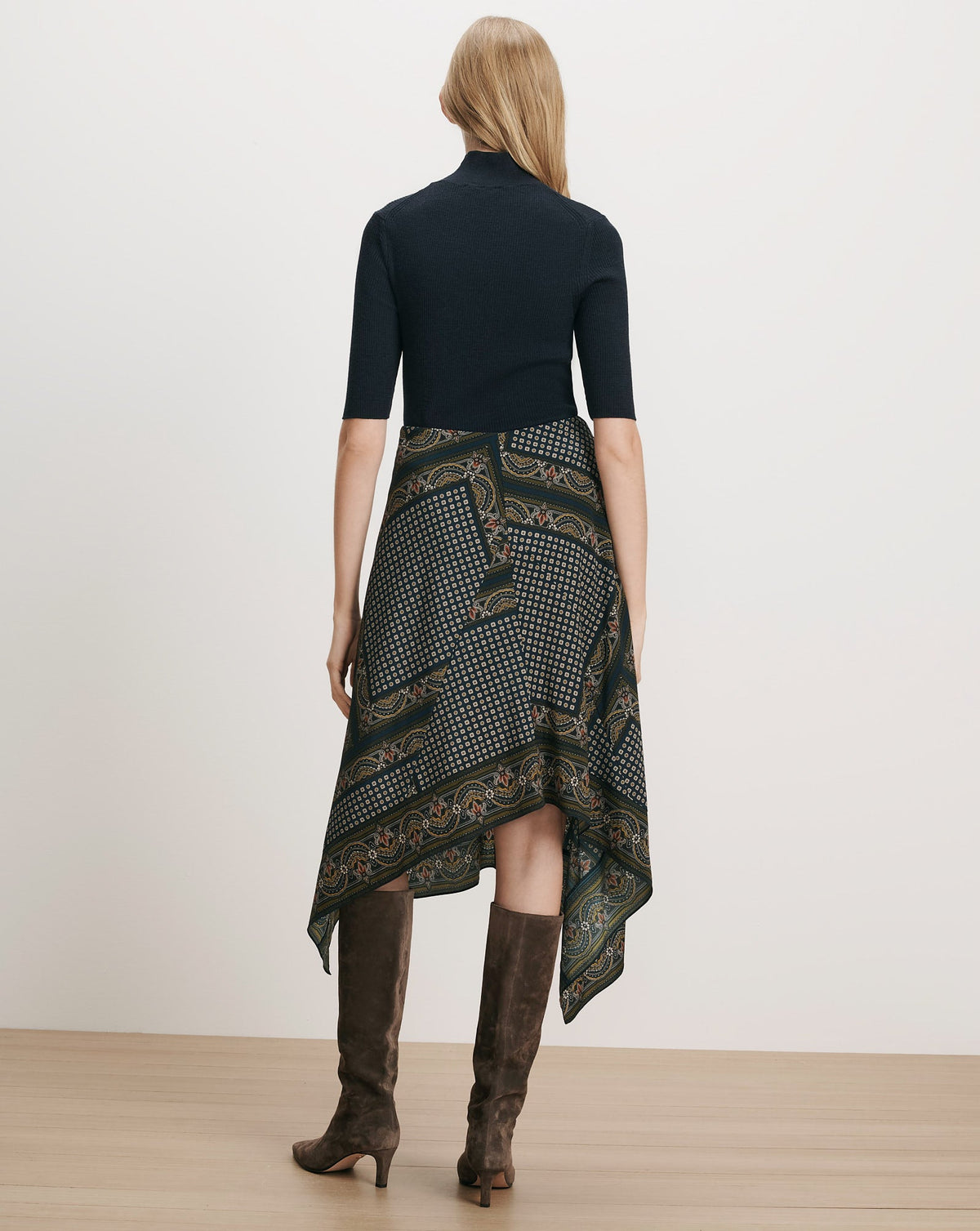 Hartley Asymmetric Midi Skirt