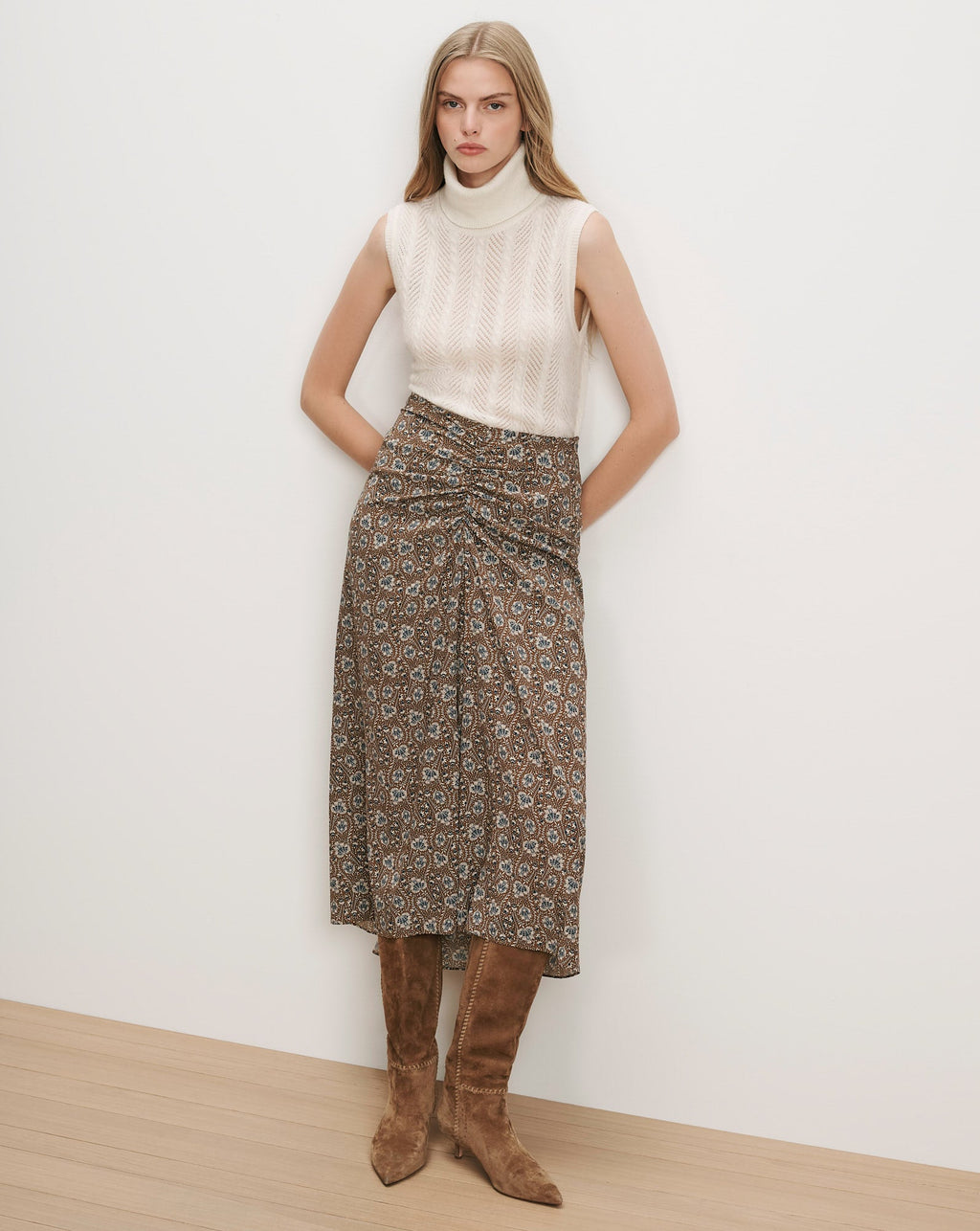 Jupe midi Limani à imprimé floral