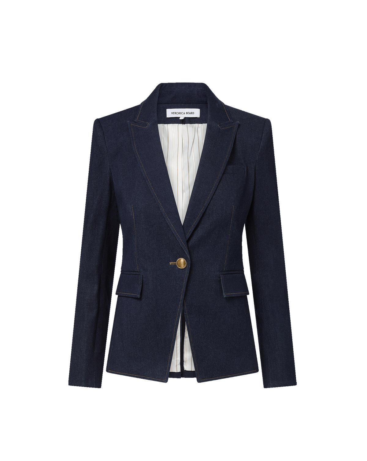 Miller Denim Single-Breasted Dickey Jacket