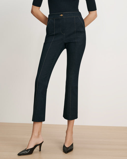 Kimra Denim Kick-Flare Pant